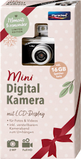 Mini Digitalkamera 16GB schwarz Paradies
