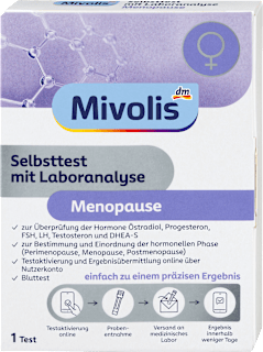 Selbsttest mit Laboranalyse Menopause Mivolis