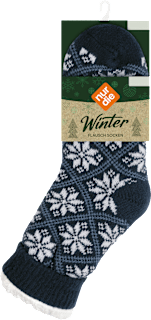 Socken Flausch blau, Gr. 38-39
 nur die