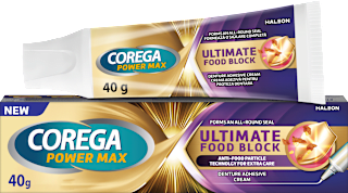 Műfogsorrögzítő krém Ultimate Food Block COREGA