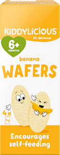 oplatky s příchutí banán 4x4 g KIDDYLICIOUS