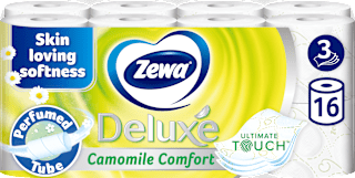 Hârtie igienică Albă cu Mușețel Deluxe 3 straturi Zewa