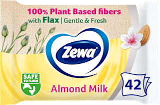 Hârtie igienică umedă Almond Milk Zewa