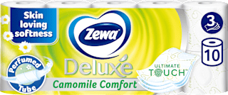 Hârtie igienică Albă cu Mușețel Deluxe Zewa