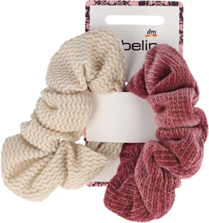 Scrunchies Samt beige und rosa ebelin