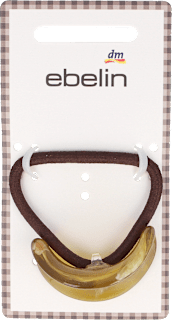 Haargummi braun mit Detail ebelin