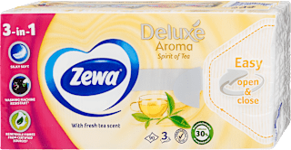 Papír zsebkendő Deluxe, Spirit of Tea, 3 rétegű ZEWA