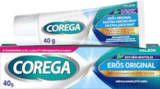 Műfogsorrögzítő krém erős/ment. COREGA