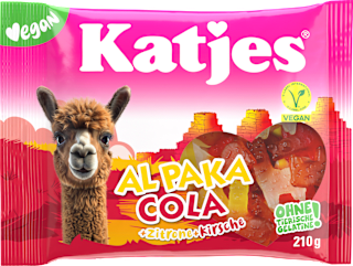 Fruchtgummi Alpaka Cola mit Zitrone & Kirsche Katjes