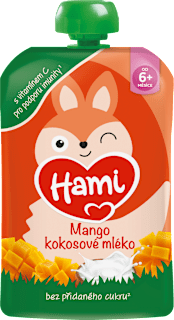 příkrm v sáčku mango & kokosové mléko Hami