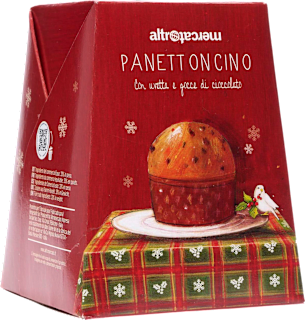 Panettoncino con uvetta e gocce di cioccolato altromercato