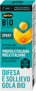 Integratore alimentare bio con miele e propoli Difesa e sollievo gola Mielizia BIO