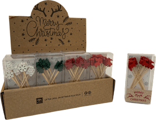 Stecchini decorativi Natale, assort. m HOME