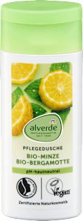 Pflegedusche Bio-Minze Bio-Bergamotte Reisegröße alverde NATURKOSMETIK