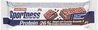 Proteínová tyčinka 26 % Crunchy-Brownie-Cream Sportness