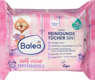 Abschminktücher selfcare moments 5in1 Balea