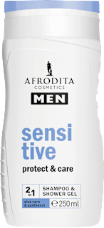 Šampon in gel za prhanje MEN Sensitive 2v1 AFRODITA