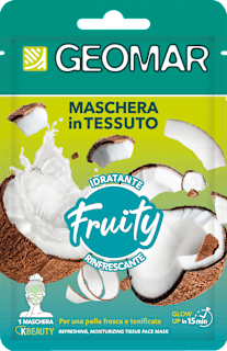 Maschera in tessuto idratante e rinfrescante Fruity GEOMAR