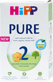 Organic Pure 2 mliječna formula, 6+ mj. HiPP