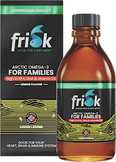 Prehransko dopolnilo omega-3 za družine, vitamin D3, okus limone, tekoče frisk GOOD FOR EVERY BODY