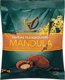 Fahéjas tejcsokoládés mandula realnature