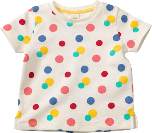 Kinder Shirt, Gr. 110, in Bio-Baumwolle, weiß, bunt ALANA