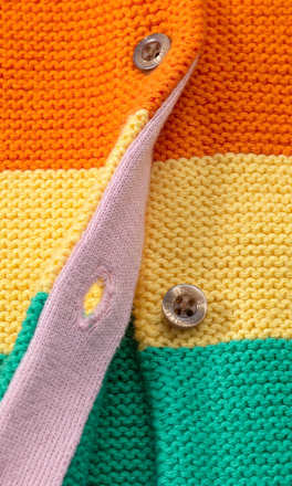 Kinder Jacke, Gr. 110, in Baumwolle, bunt PUSBLU