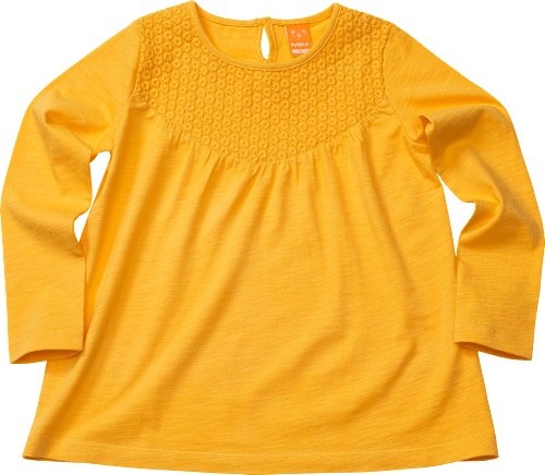 Kinder Shirt, Gr. 134, in Baumwolle, gelb PUSBLU