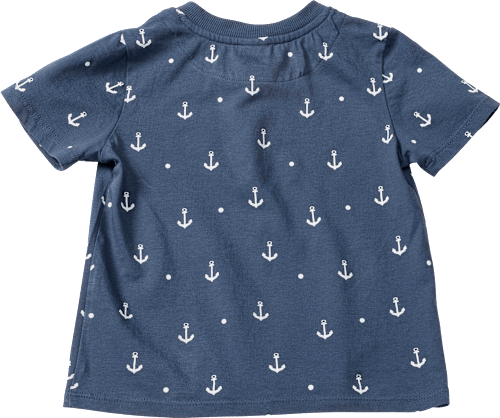 Kinder Shirt, Gr. 140, in Baumwolle, blau PUSBLU