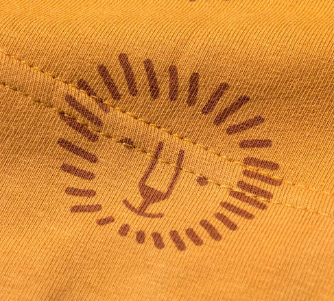 Kinder Mütze, Gr. 48/49, mit Bio-Baumwolle, gelb ALANA