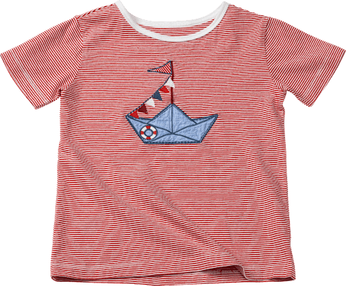 Kinder Shirt, Gr. 122, in Baumwolle, rot PUSBLU