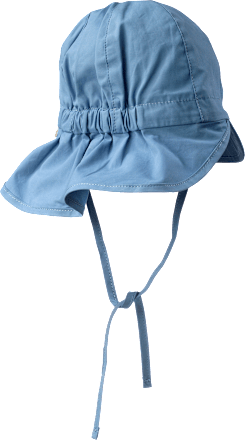 Baby Mütze, Gr. 46/47, aus Bio-Baumwolle, blau ALANA