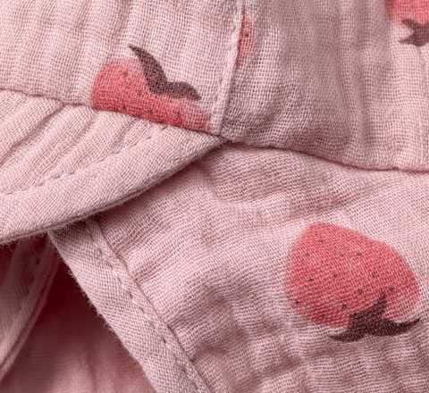 Baby Mütze, Gr. 46/47, aus Bio-Baumwolle, rosa ALANA