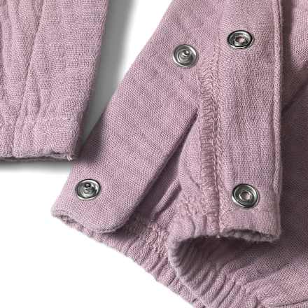 Baby Strampler, Gr. 68, aus Bio-Baumwolle, lila ALANA