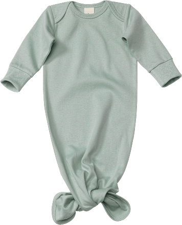 Baby Knotenkleid, Gr. 62/68, aus Bio-Baumwolle, grün ALANA
