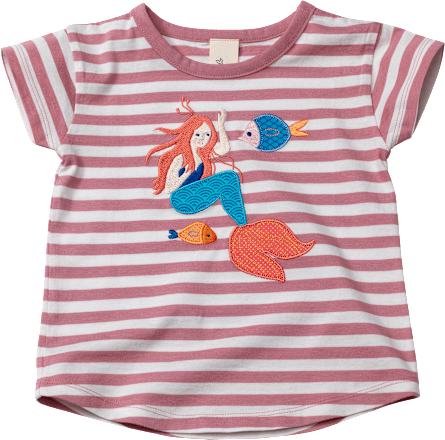 Kinder Shirt, Gr. 116, aus Bio-Baumwolle, rosa ALANA