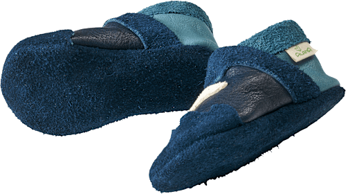 Lederschuhe mit Schiff- & Flossen-Motiv, blau, Gr. 20/21 ALANA