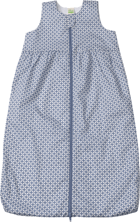 Baby Schlafsack 0,5 TOG, 50 cm, aus Bio-Baumwolle, blau ALANA