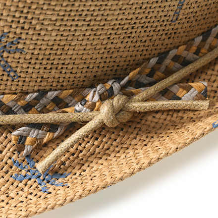 Strohut, beige, Gr. 54/55 PUSBLU