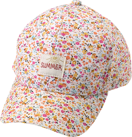 Basecap mit Blumen-Muster, bunt, Gr. 52/53 PUSBLU