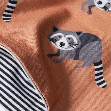Loop Schal mit Waschbär-Muster, orange ALANA