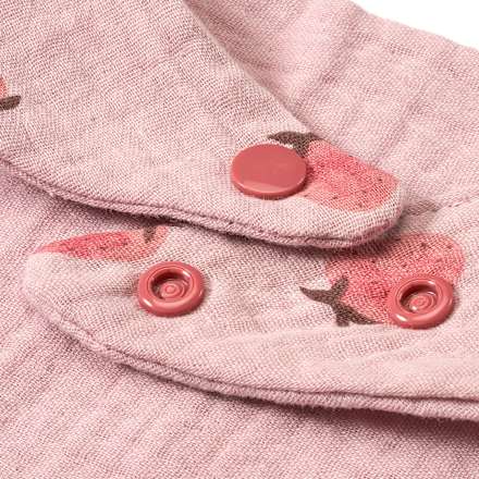 Halstuch aus Musselin mit Erdbeeren-Muster, rosa ALANA