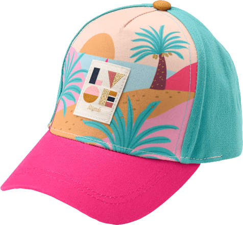 Basecap mit Strand-Motiv, pink, Gr. 54/55 PUSBLU