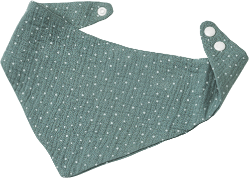 Halstuch aus Musselin mit Punkten, blau ALANA