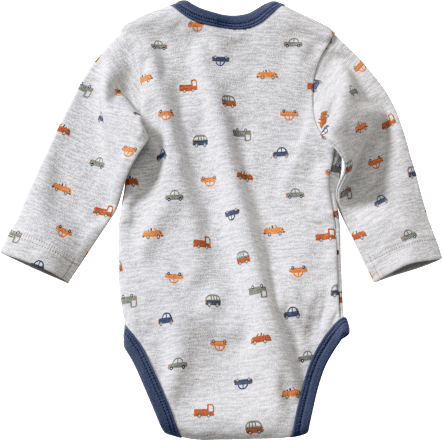 Baby Body, Gr. 50/56, mit Bio-Baumwolle, grau ALANA