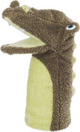 Handpuppe Dino, grün PUSBLU