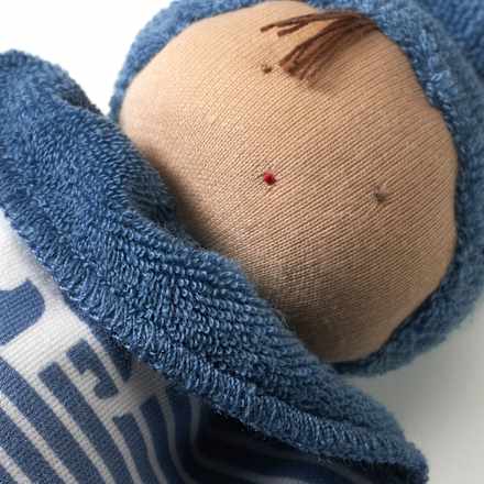 Püppchen mit Elefanten-Muster, blau ALANA