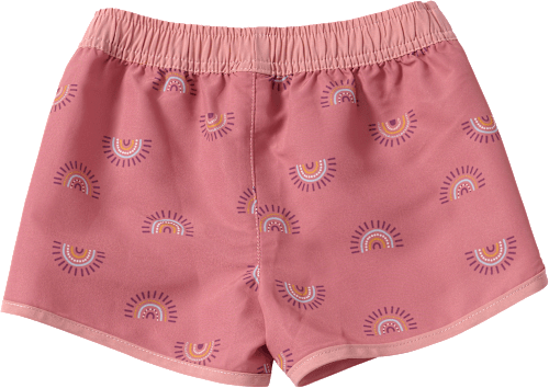 Badehose mit Regenbogen-Muster, rosa, Gr. 122/128 PUSBLU
