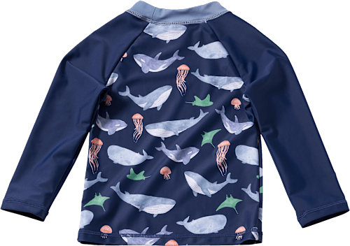 UV Shirt mit Wal-Muster, blau, Gr. 110/116 PUSBLU