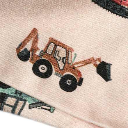 Mütze Pro Climate mit Bagger-Muster, beige, Gr. 48/49 ALANA